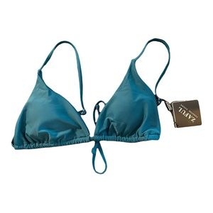 Zaful Green Padded Cami Spaghetti Strap Bikini Top Sz M NWT